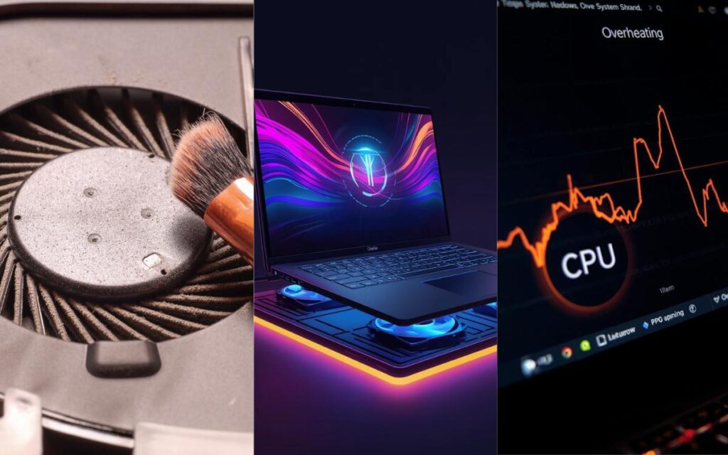 using laptop on bed causing heating problem