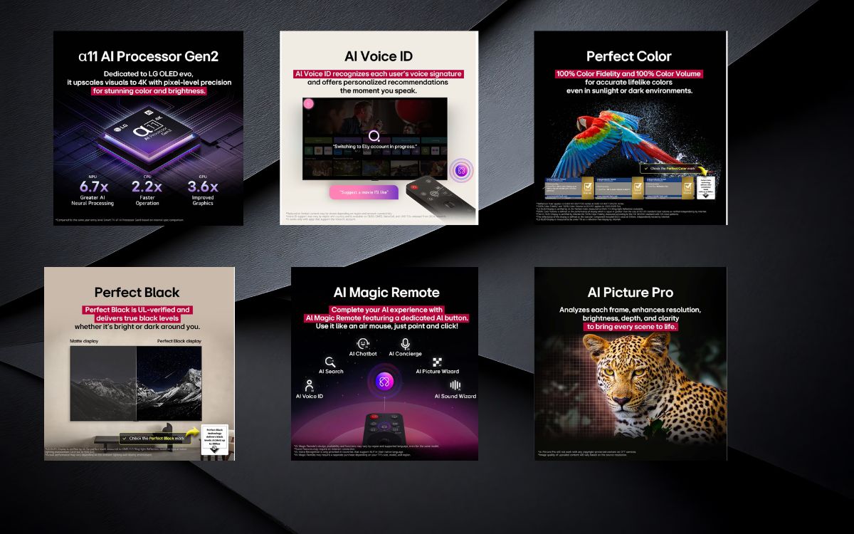 LG Gallery TV Features and Specifications