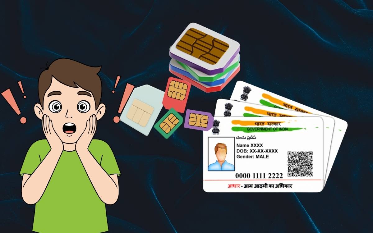 How Many SIM card linked with my Aadhaar