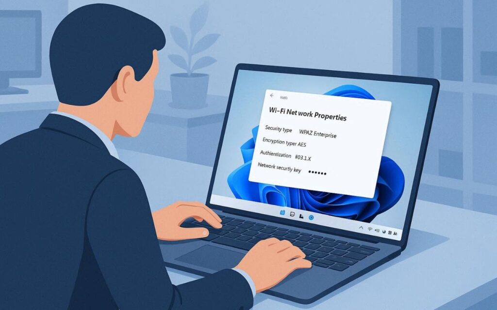 how to find Wi-Fi password in Windows 11 laptop